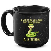 Python Pithon Pi Symbol Funny Pi Day Math Teacher Student .Png 15oz Campfire Ceramic Mug