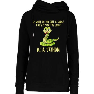 Python Pithon Pi Symbol Funny Pi Day Math Teacher Student .Png Womens Funnel Neck Pullover Hood