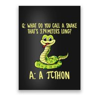Python Pithon Pi Symbol Funny Pi Day Math Teacher Student .Png Poster