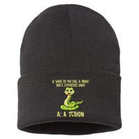 Python Pithon Pi Symbol Funny Pi Day Math Teacher Student .Png Sustainable Knit Beanie