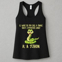 Python Pithon Pi Symbol Funny Pi Day Math Teacher Student .Png Womens Tank Top