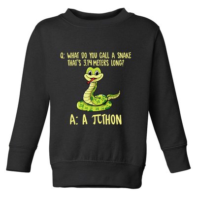 Python Pithon Pi Symbol Funny Pi Day Math Teacher Student .Png Toddler Sweatshirt