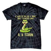 Python Pithon Pi Symbol Funny Pi Day Math Teacher Student .Png Tie-Dye T-Shirt