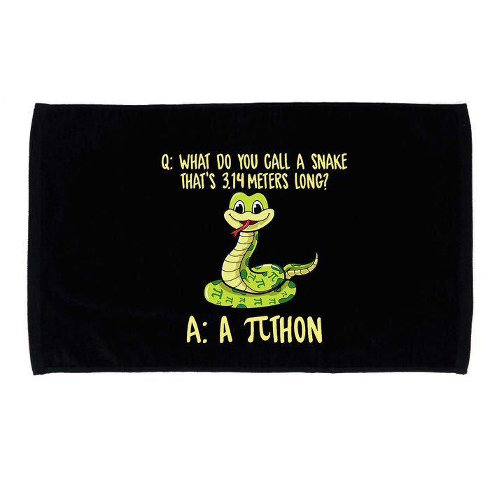 Python Pithon Pi Symbol Funny Pi Day Math Teacher Student .Png Microfiber Hand Towel