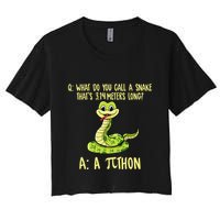 Python Pithon Pi Symbol Funny Pi Day Math Teacher Student .Png Crop Top