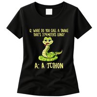 Python Pithon Pi Symbol Funny Pi Day Math Teacher Student .Png Womens T-Shirt