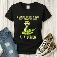 Python Pithon Pi Symbol Funny Pi Day Math Teacher Student .Png Womens T-Shirt
