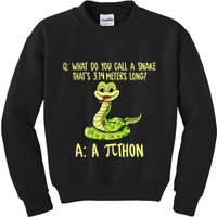 Python Pithon Pi Symbol Funny Pi Day Math Teacher Student .Png Kids Sweatshirt