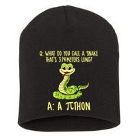 Python Pithon Pi Symbol Funny Pi Day Math Teacher Student .Png Short Acrylic Beanie