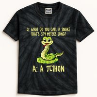 Python Pithon Pi Symbol Funny Pi Day Math Teacher Student .Png Kids Tie-Dye T-Shirt