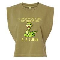 Python Pithon Pi Symbol Funny Pi Day Math Teacher Student .Png Garment-Dyed Women's Muscle Tee