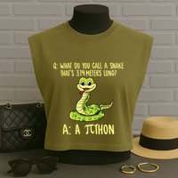 Python Pithon Pi Symbol Funny Pi Day Math Teacher Student .Png Garment-Dyed Women's Muscle Tee