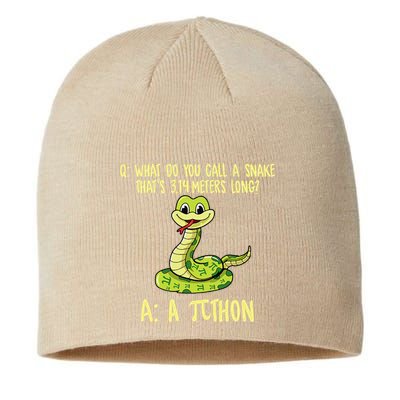 Python Pithon Pi Symbol Funny Pi Day Math Teacher Student .Png Sustainable Beanie