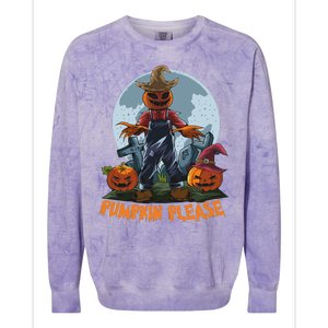 Pumpkin Please Colorblast Crewneck Sweatshirt