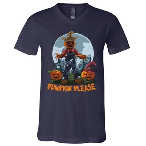 Pumpkin Please V-Neck T-Shirt