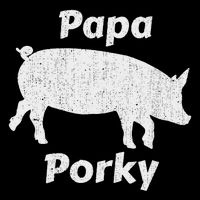Papa Porky Pig Daddy Father Hog Pork Backpack