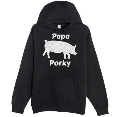 Papa Porky Pig Daddy Father Hog Pork Premium Pullover Hoodie
