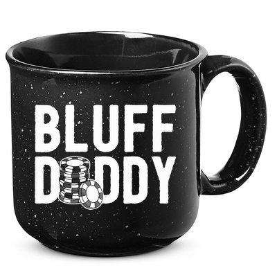 Poker Player Poker Cards Game I Bluff Bluffing 15oz Campfire Ceramic Mug