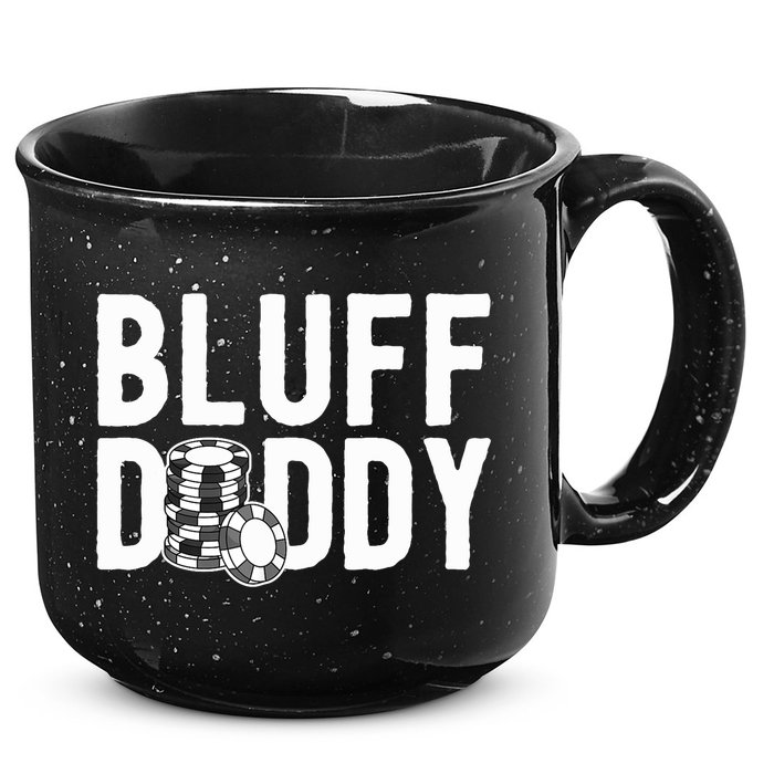 Poker Player Poker Cards Game I Bluff Bluffing 15oz Campfire Ceramic Mug