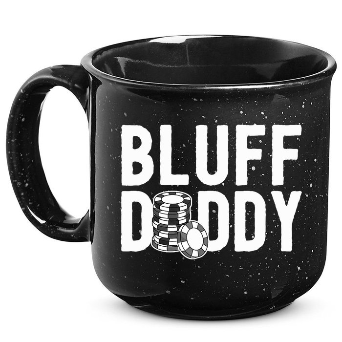 Poker Player Poker Cards Game I Bluff Bluffing 15oz Campfire Ceramic Mug