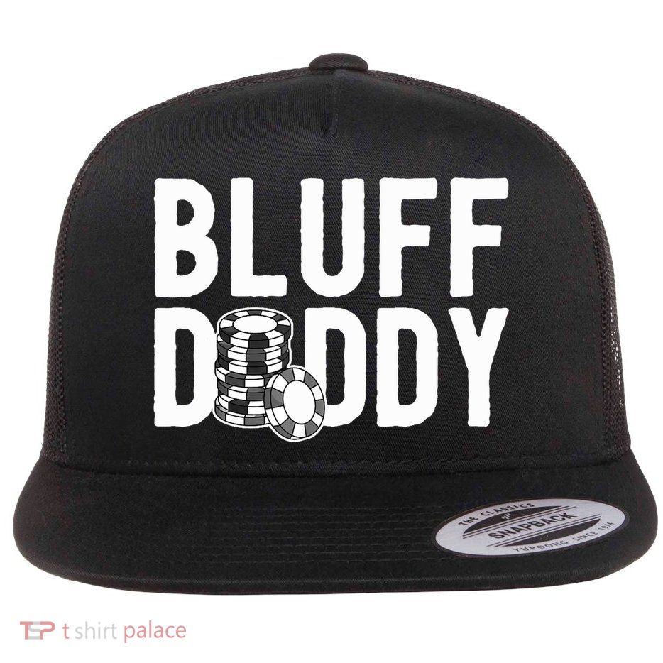 Poker Player Poker Cards Game I Bluff Bluffing Flatbill Hat