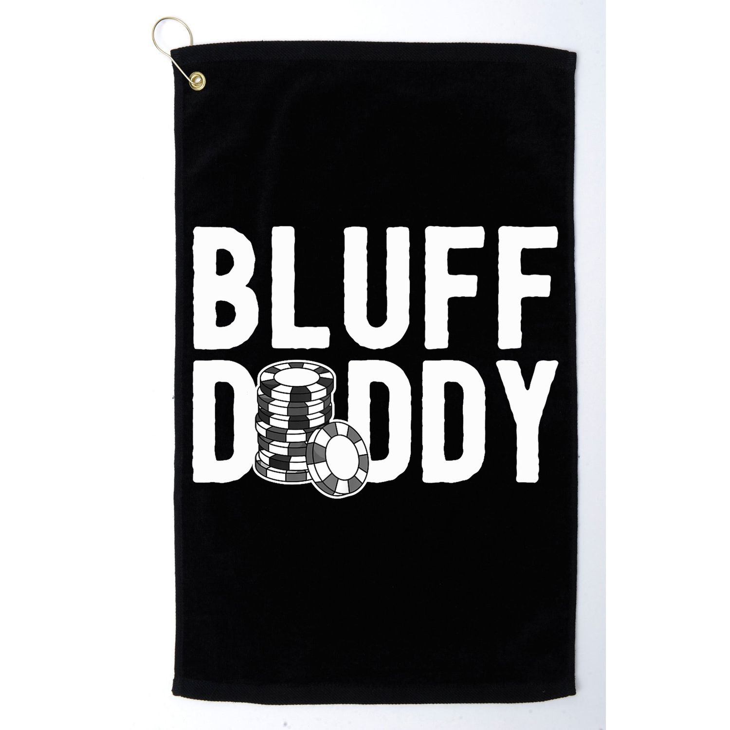 Poker Player Poker Cards Game I Bluff Bluffing Golf Towel