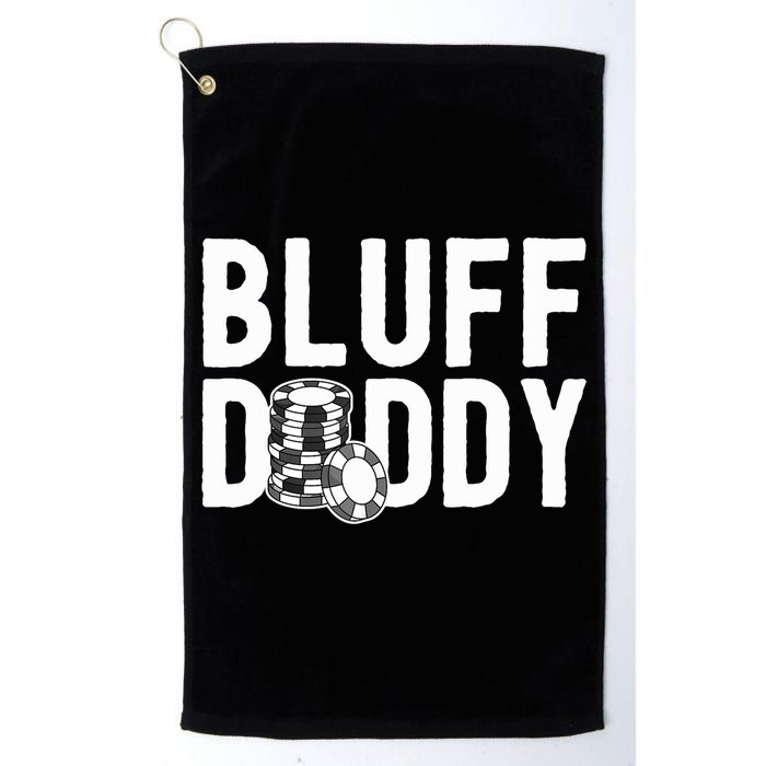 Poker Player Poker Cards Game I Bluff Bluffing Golf Towel
