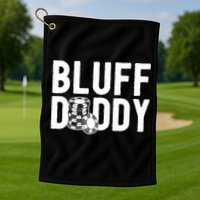 Poker Player Poker Cards Game I Bluff Bluffing Golf Towel