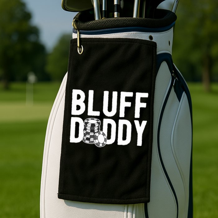 Poker Player Poker Cards Game I Bluff Bluffing Golf Towel