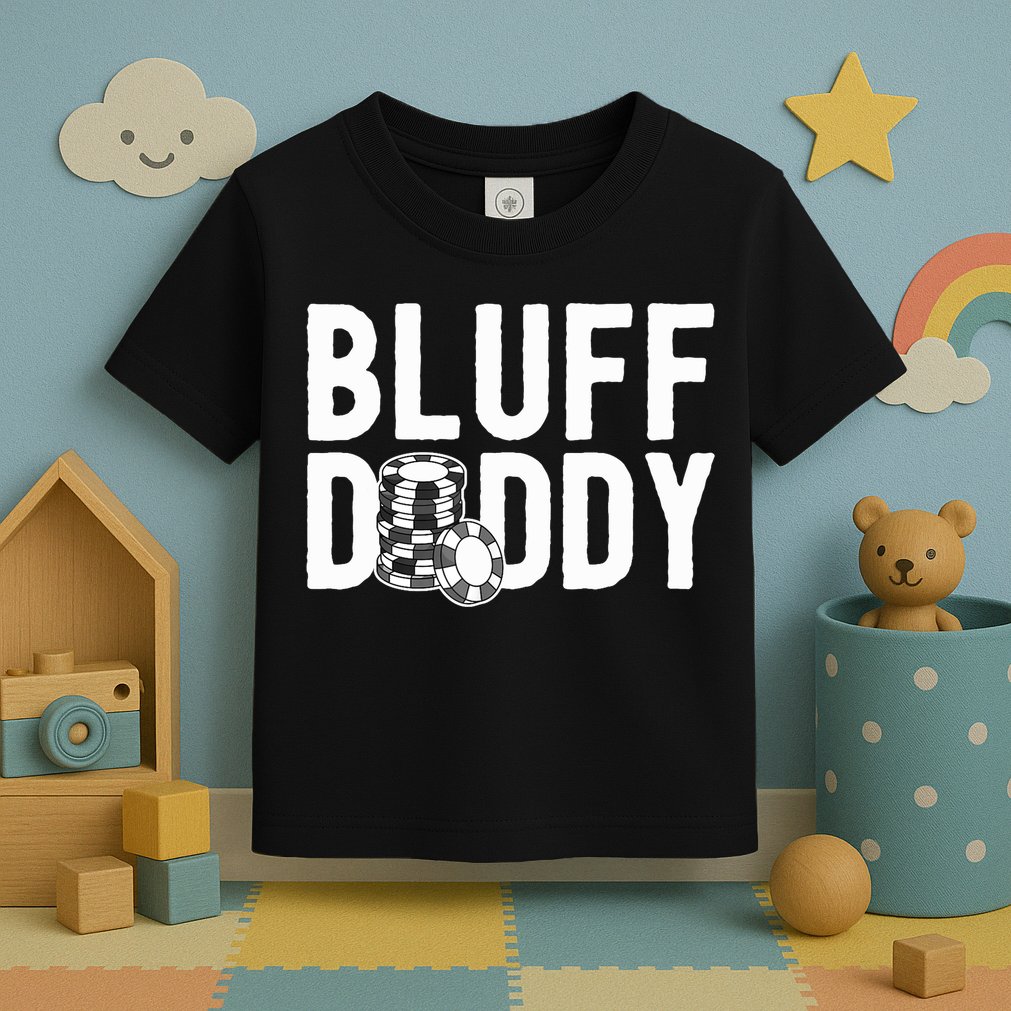 Poker Player Poker Cards Game I Bluff Bluffing Toddler T-Shirt