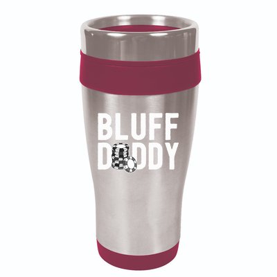 Poker Player Poker Cards Game I Bluff Bluffing 16oz Travel Tumbler
