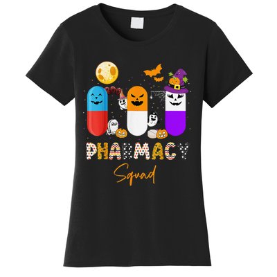 Pills Pharmacy Pharmacist Squad Funny Halloween Women's T-Shirt