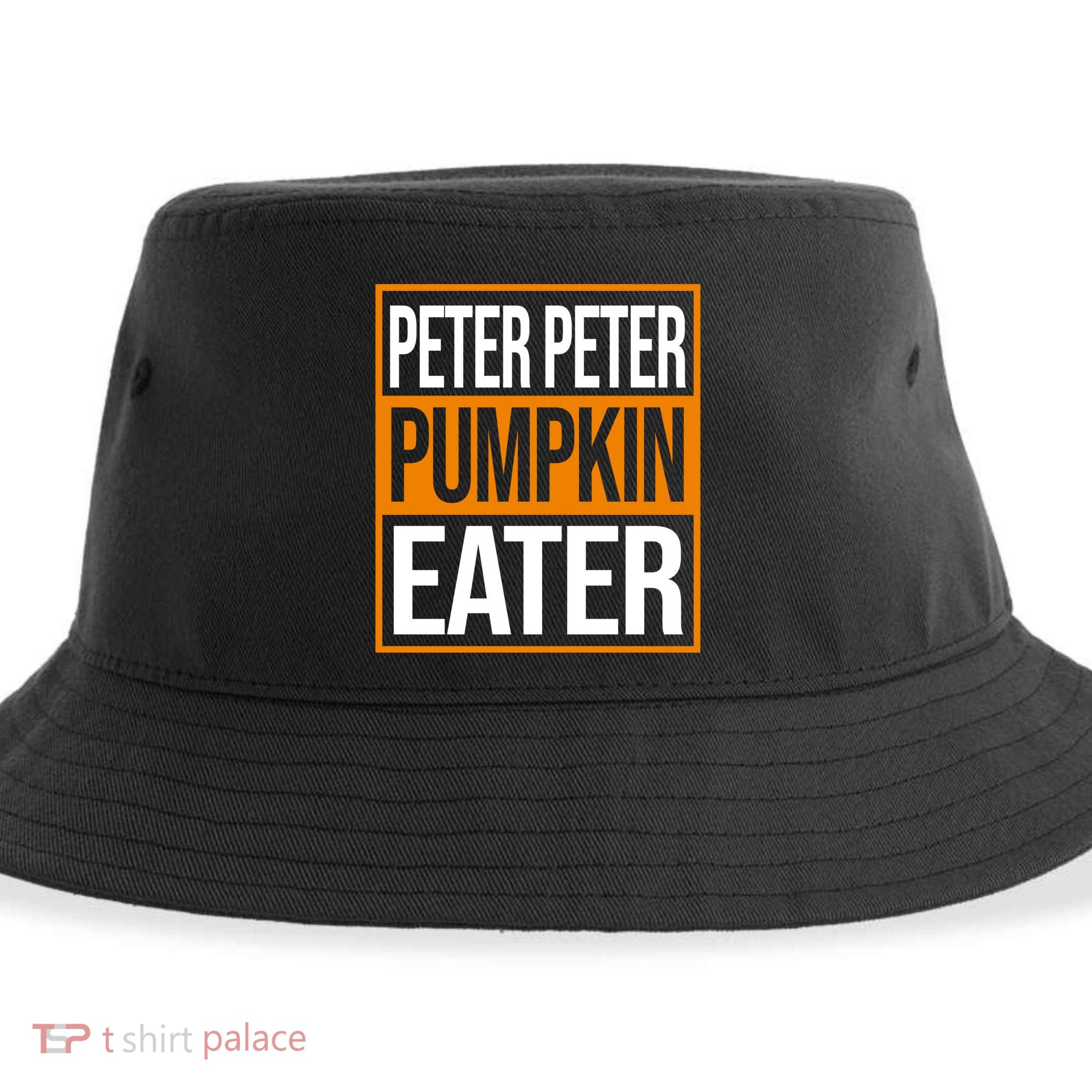 Peter Peter Pumpkin Eater Halloween Sustainable Bucket Hat