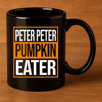 Peter Peter Pumpkin Eater Halloween 11oz C Handle Ceramic Mug