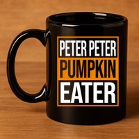 Peter Peter Pumpkin Eater Halloween 11oz C Handle Ceramic Mug