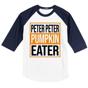 Peter Peter Pumpkin Eater Halloween Baseball Sleeve Shirt