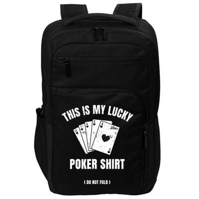 Poker Player Poker Cards Game Luck Impact Tech Backpack