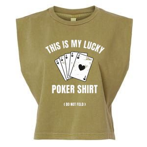 Poker Player Poker Cards Game Luck Garment-Dyed Women's Muscle Tee