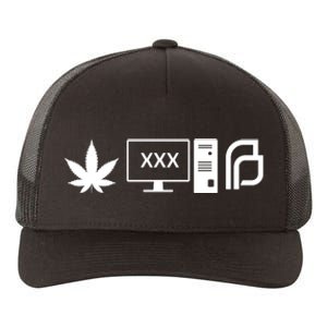 Pot Porn Planned Parenthood  Pot Leaf Funny Political Gift For Yupoong Adult 5-Panel Trucker Hat