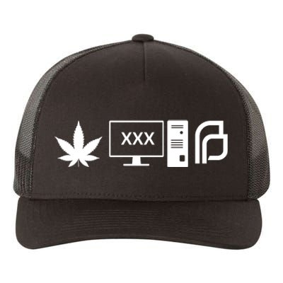 Pot Porn Planned Parenthood  Pot Leaf Funny Political Gift For Yupoong Adult 5-Panel Trucker Hat