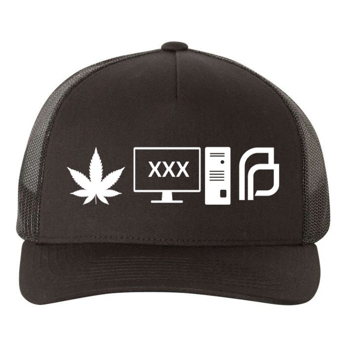 Pot Porn Planned Parenthood  Pot Leaf Funny Political Gift For Yupoong Adult 5-Panel Trucker Hat