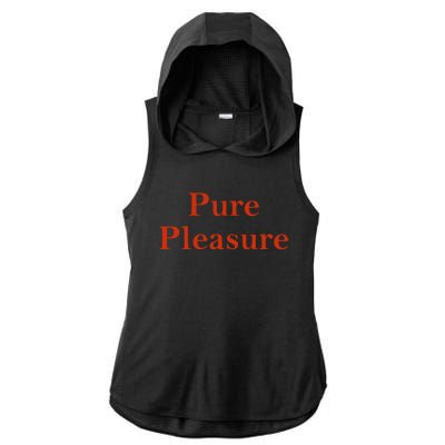 Pure Pleasure Ladies PosiCharge Tri-Blend Wicking Draft Hoodie Tank