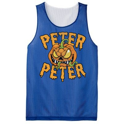 Peter Peter Pumpkin Eater Halloween Gift Mesh Reversible Basketball Jersey Tank