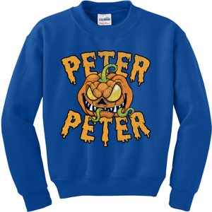 Peter Peter Pumpkin Eater Halloween Gift Kids Sweatshirt