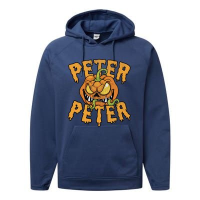 Peter Peter Pumpkin Eater Halloween Gift Performance Fleece Hoodie