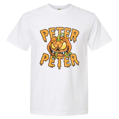 Peter Peter Pumpkin Eater Halloween Gift Garment-Dyed Heavyweight T-Shirt