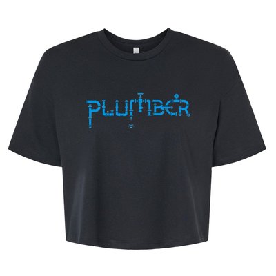 Plumbing Plumber Bella+Canvas Jersey Crop Tee