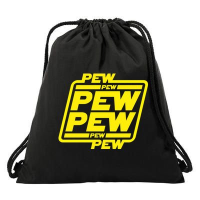 Pew Pew Pew Pew Drawstring Bag