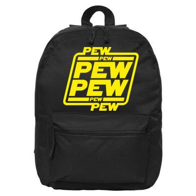 Pew Pew Pew Pew 16 in Basic Backpack