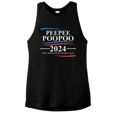 Pee Pee Poo Poo 2024 Peepee Poopoo Meme Ladies PosiCharge Tri-Blend Wicking Tank